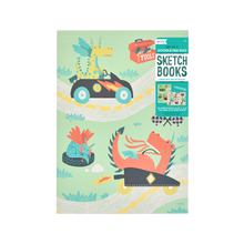Load image into Gallery viewer, Doodle Pad Duo Sketchbooks - Dragon Racetrack