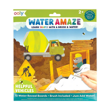 Load image into Gallery viewer, Water Amaze Water Reveal Boards - Helpful Vehicles
