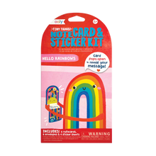 Load image into Gallery viewer, Tiny Tadas! Note Cards and Sticker Set - Hello Rainbows
