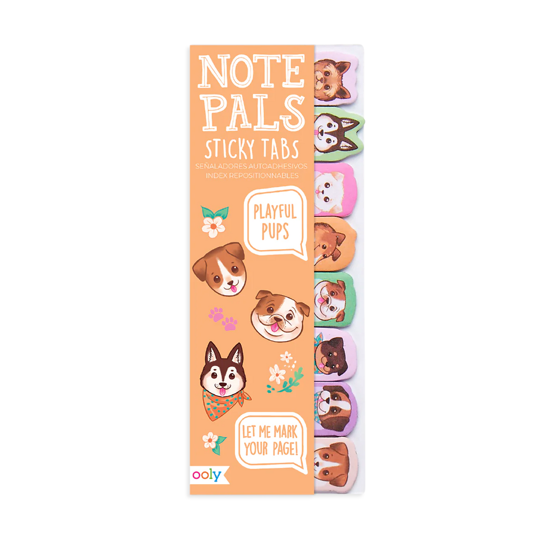 Note Pals Sticky Tabs - Playful Pups