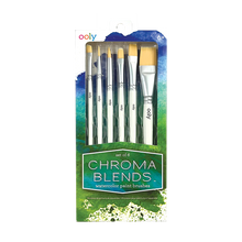 Load image into Gallery viewer, Chroma Blends Watercolor Paint Brushes - Set of 6
