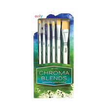 Load image into Gallery viewer, Chroma Blends Watercolor Paint Brushes - Set of 6