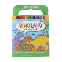 Load image into Gallery viewer, Carry Along Crayon & Coloring Book Kit - Dinoland