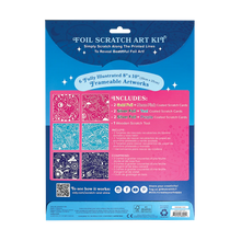 Load image into Gallery viewer, Scratch and Shine Foil Scratch Art Kit - Celestial Skies