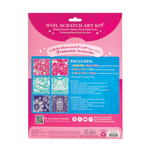 Load image into Gallery viewer, Scratch and Shine Foil Scratch Art Kit - Glorious Garden