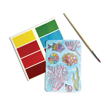 Load image into Gallery viewer, Scenic Hues DIY Watercolor Art Kit - Ocean Paradise