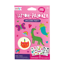 Load image into Gallery viewer, Mini Tattoo Palooza Temporary Tattoos - Unicorn Party