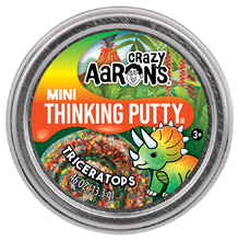Load image into Gallery viewer, Mini Triceratops 2" Thinking Putty