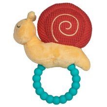 Load image into Gallery viewer, Skippy Snail Teether Rattle