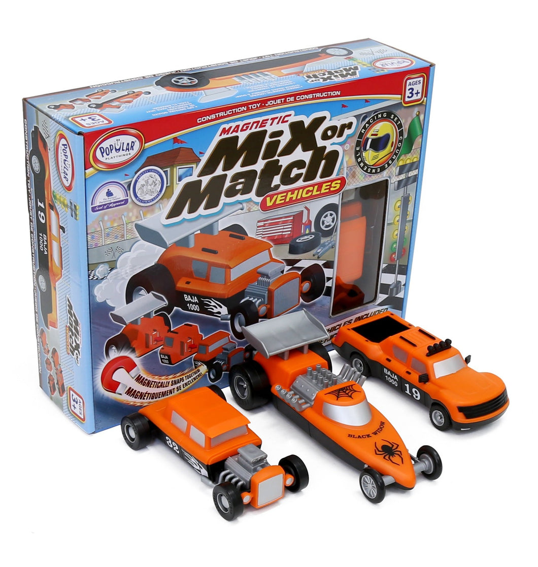 Magnetic Mix or Match Vehicles - Race