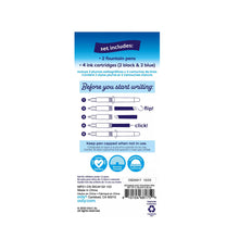 Load image into Gallery viewer, Splendid Duo Fountain Pens - Black & Blue Ink