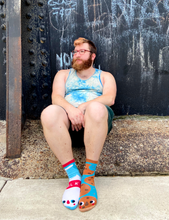 Load image into Gallery viewer, Milk & Cookies Collectible Mismatched Socks - Taste Buds Artist Series