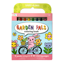 Load image into Gallery viewer, Carry Along Crayon & Coloring Book Kit - Garden Pals