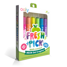 Load image into Gallery viewer, Fresh Pick: Apple Scented Neon Gel Crayons