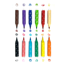 Load image into Gallery viewer, OLxPeanuts Double-Ended Brush & Stamp Markers