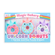 Load image into Gallery viewer, Magic Bakery Unicorn Donuts Scented Erasers