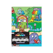 Load image into Gallery viewer, Picturesque Panorama Coloring Book - Seaside Animal Town