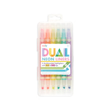 Load image into Gallery viewer, Dual Liner Double-Ended Neon Highlighters