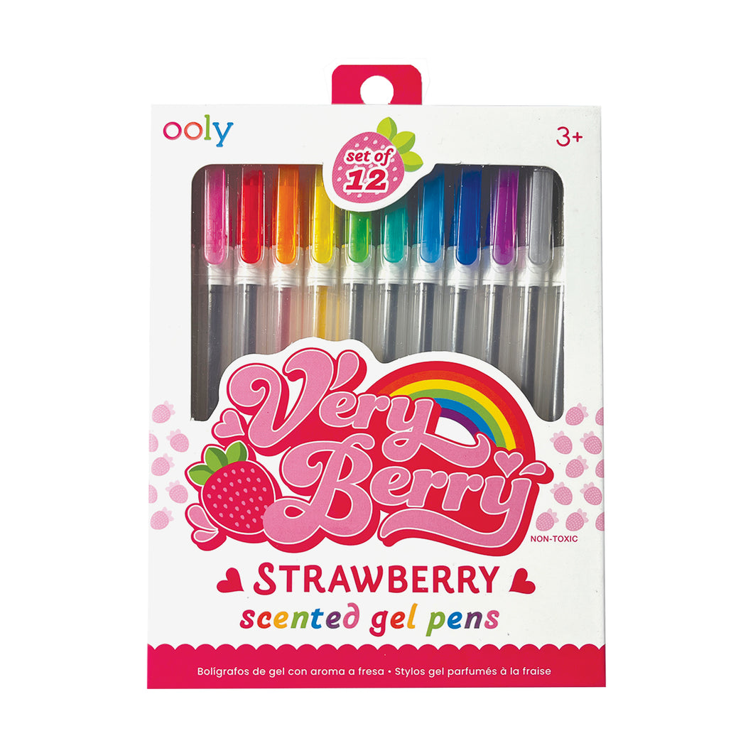 Very Berry Strawberry Scented Gel Pens