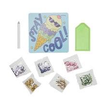 Load image into Gallery viewer, Razzle Dazzle Mini Gem Art Kit - Cool Cream