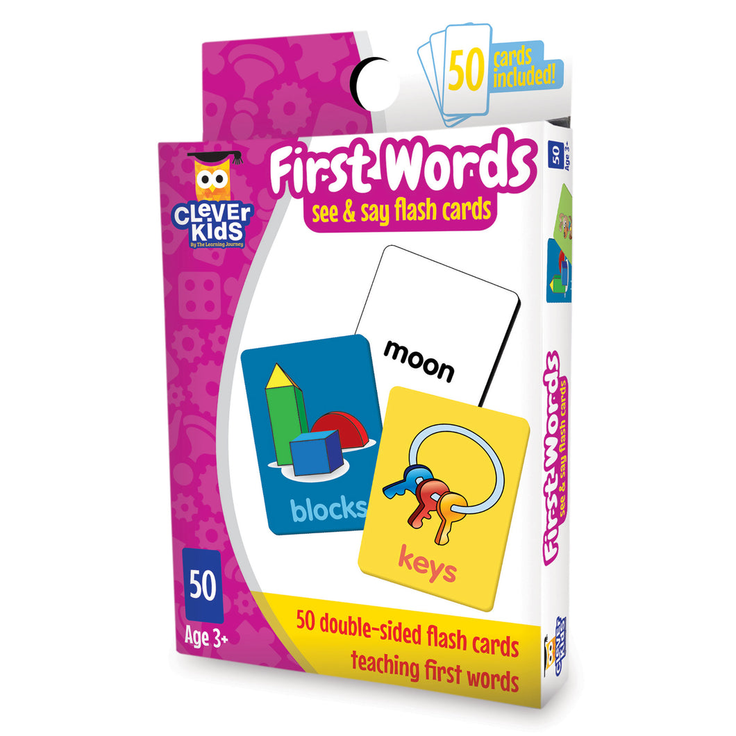 Clever Kids See & Say Flashcards - First Words