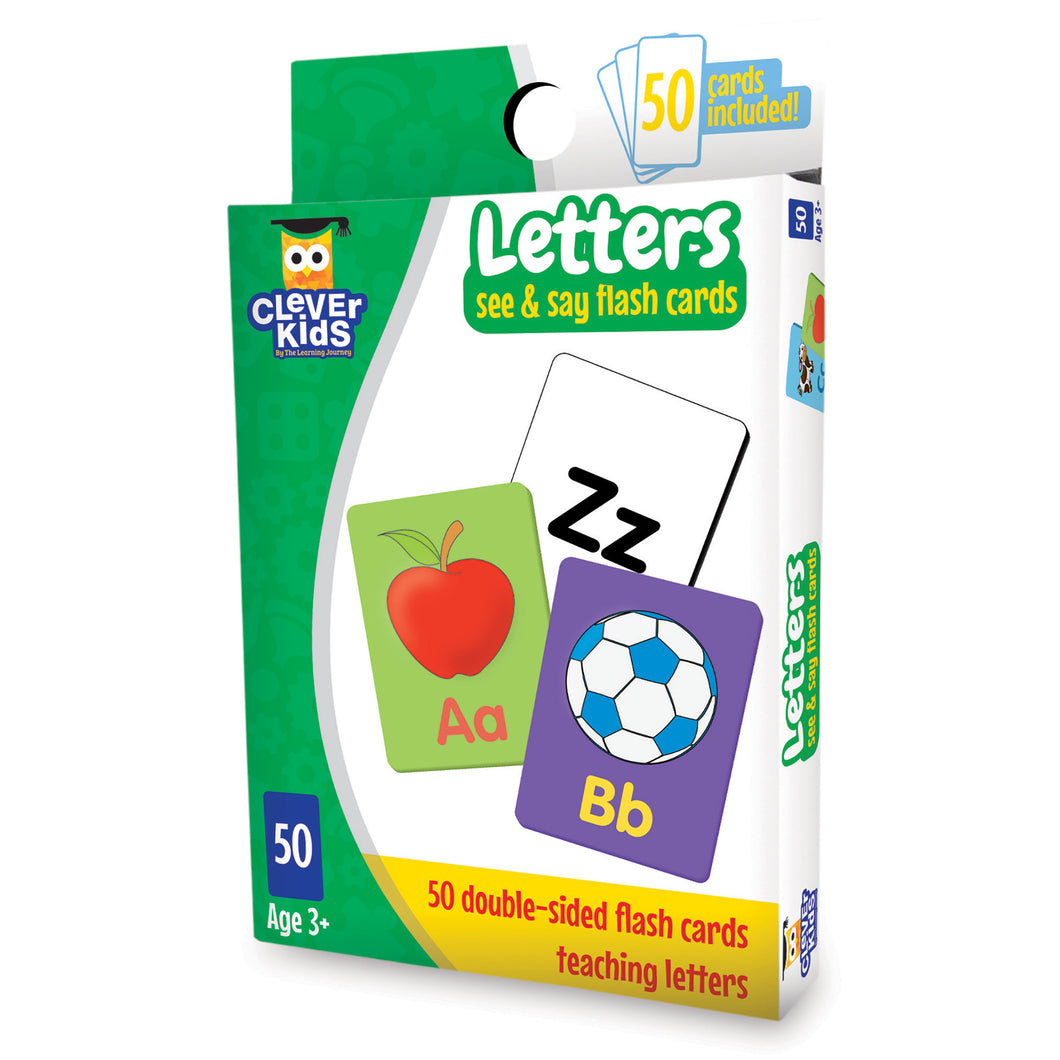 Clever Kids See & Say Flashcards - Letters