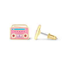 Load image into Gallery viewer, Cutie Enamel Studs Boom Box Beats