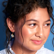 Load image into Gallery viewer, Crystal Unicorn Lever Back Earrings