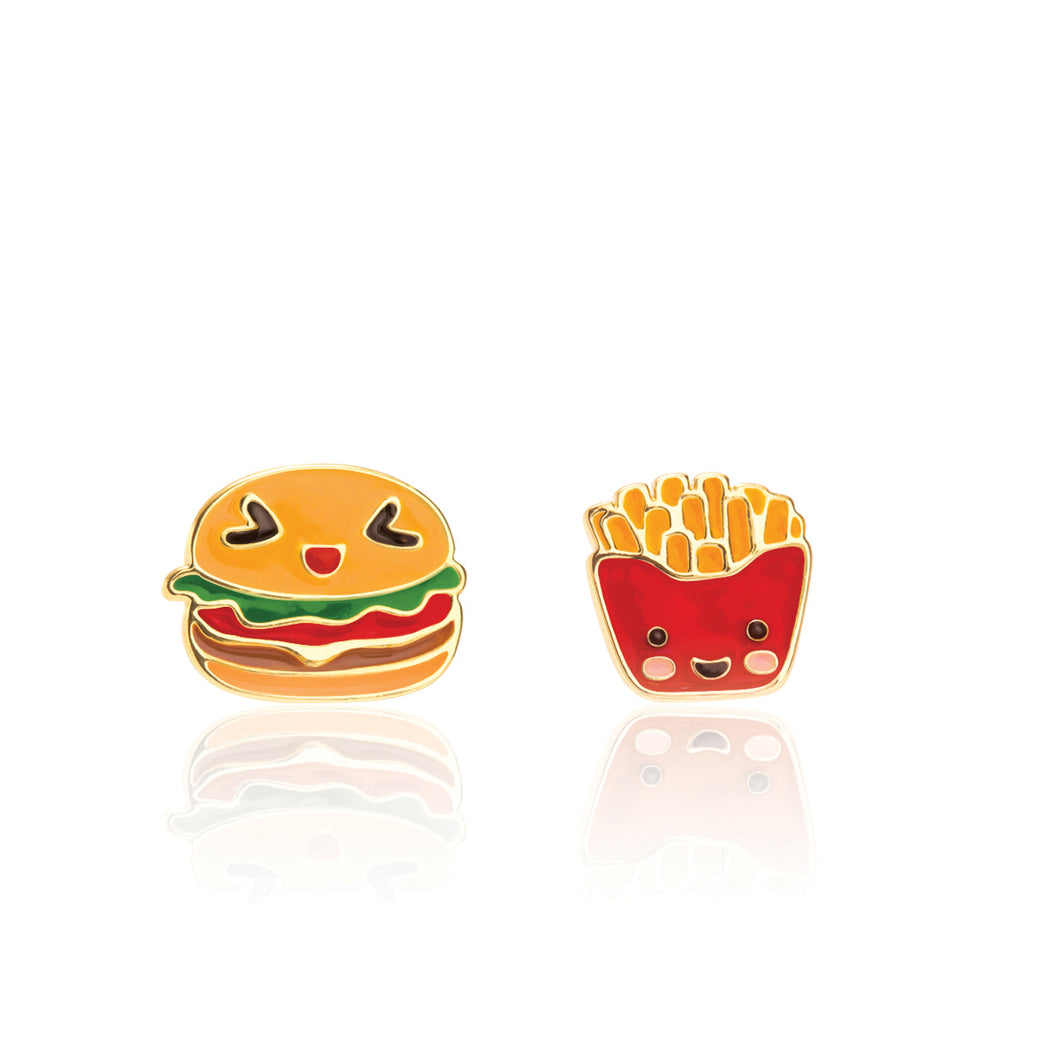 The Perfect Pair Cutie Enamel Studs Fast Food