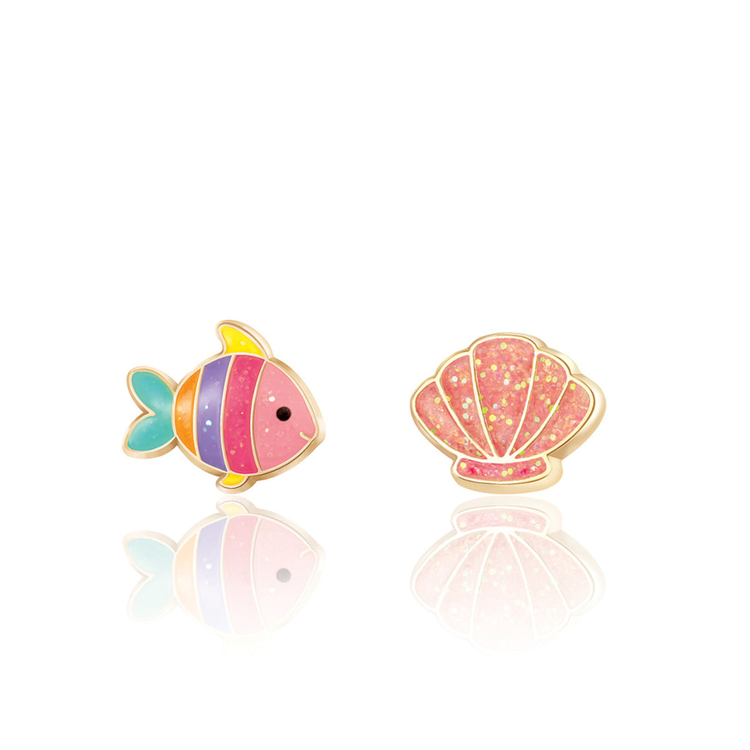 The Perfect Pair Cutie Enamel Studs Under The Sea