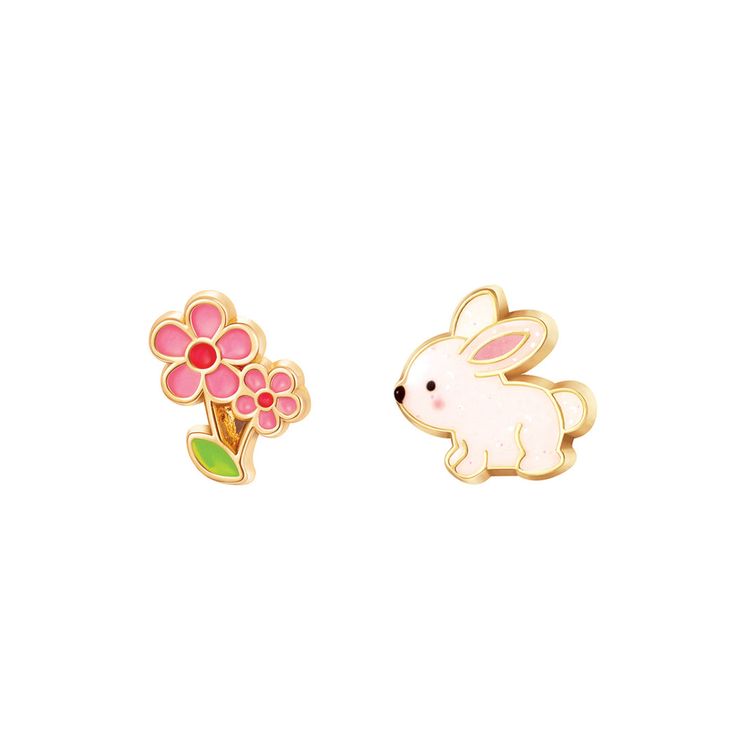 The Perfect Pair Cutie Enamel Studs Hop and Bloom
