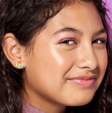 Load image into Gallery viewer, Cutie Enamel Studs Rainbow Peace