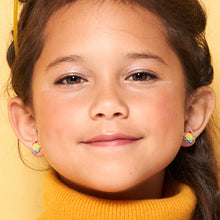 Load image into Gallery viewer, Cutie Enamel Studs Rainbow Happy Flower