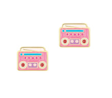 Load image into Gallery viewer, Cutie Enamel Studs Boom Box Beats
