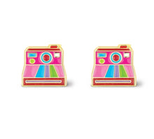 Load image into Gallery viewer, Cutie Enamel Studs Retro Camera