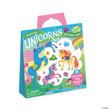 Load image into Gallery viewer, Reusable Sticker Tote - Magical Unicorns
