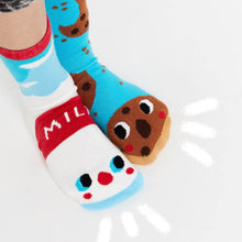 Load image into Gallery viewer, Milk & Cookies Collectible Mismatched Socks - Taste Buds Artist Series