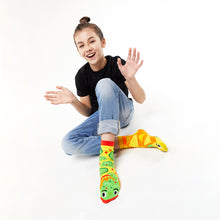 Load image into Gallery viewer, Chips & Guac Collectible Mismatched Socks - Crowded Teeth Artist Series