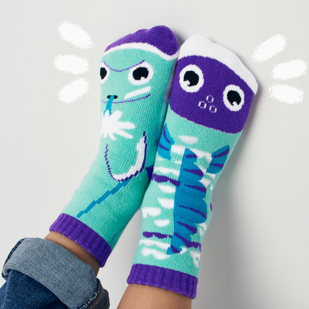 Dolphin & Fish Kids Collectible Mismatched Socks