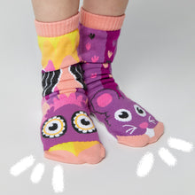 Load image into Gallery viewer, Owl & Mouse Collectible Mismatched Socks
