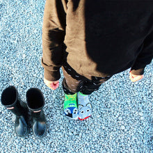 Load image into Gallery viewer, Peacock & Elephant Kids Collectible Mismatched Socks