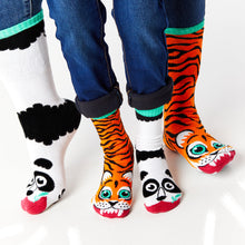 Load image into Gallery viewer, Panda & Tiger Collectible Mismatched Socks
