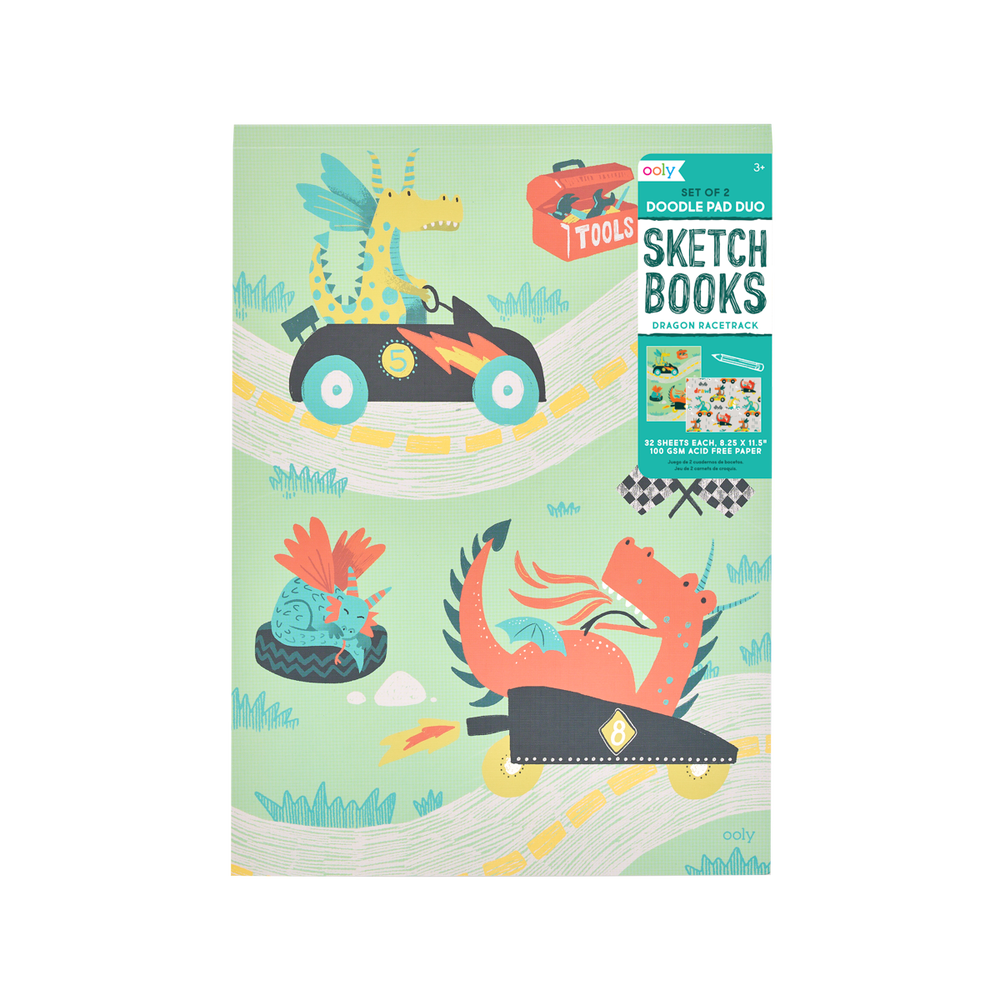 Doodle Pad Duo Sketchbooks - Dragon Racetrack