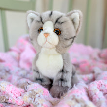 Load image into Gallery viewer, Animigos World Of Nature Grey Tabby Cat
