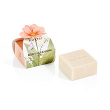 Load image into Gallery viewer, Body Cleansing Bar Gift Box - White Florals &amp; French Pear - Peach Flower
