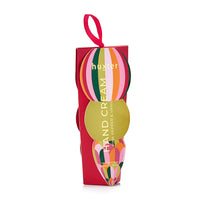 Load image into Gallery viewer, Adorned X'mas - Hanging 35ml Handcream - Stripes - Pink Pepper &amp; Vanilla Bean
