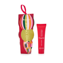 Load image into Gallery viewer, Adorned X'mas - Hanging 35ml Handcream - Stripes - Pink Pepper &amp; Vanilla Bean
