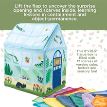 Load image into Gallery viewer, Sensory Sprouts: Peek &amp; Pull Tissue Scarf

