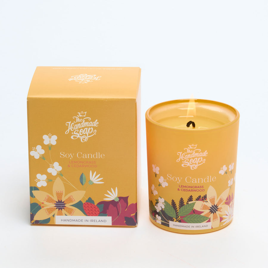 Lemongrass & Cedarwood Soy Candle (210g)