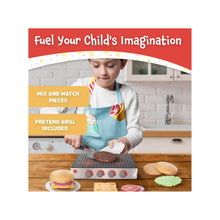 Load image into Gallery viewer, Magnetic Build &amp; Grill Burger Set
